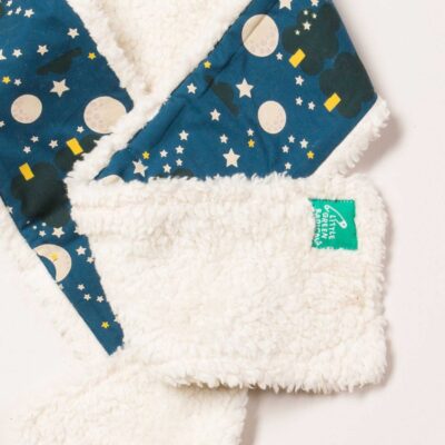 Kids 0-8 Years Little Green Radicals  | Moon & Stars Sherpa Scarf